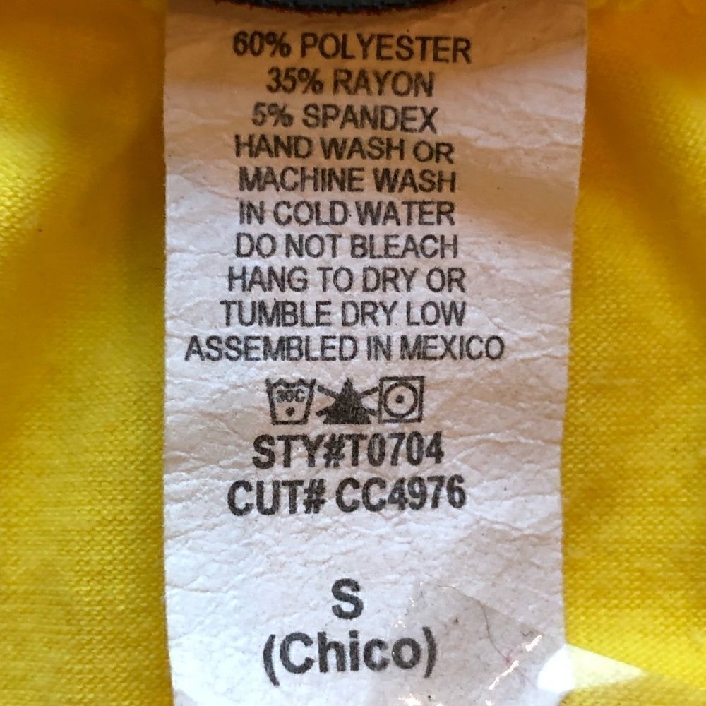 Candy Rain Blouse Yellow Small - Picture 6 of 6